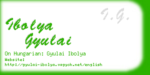 ibolya gyulai business card